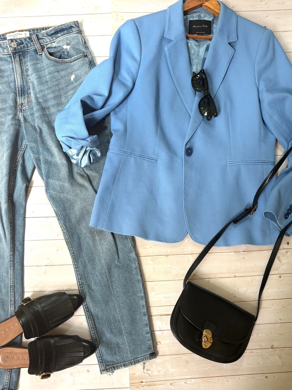 Massimo Dutti single button blazer